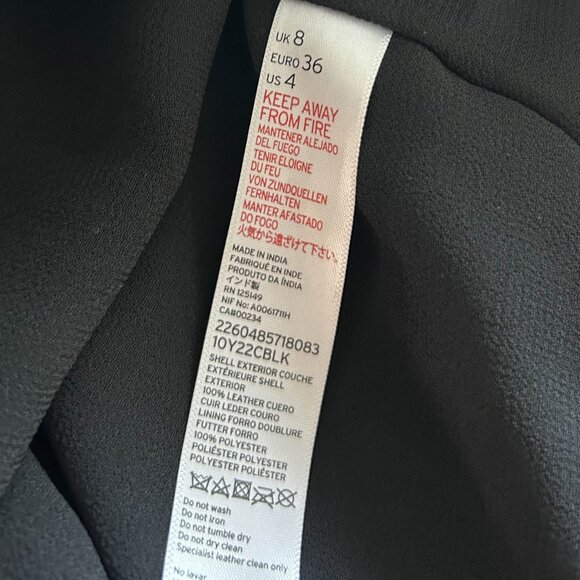 Topshop Hand Painted Leather Dress ASO Demi Lovato - Picture 7 of 11